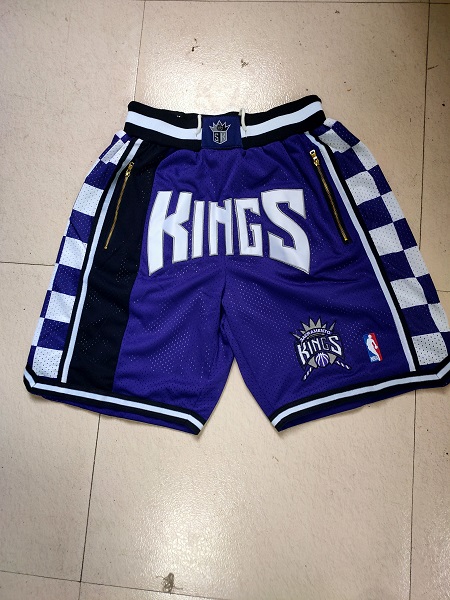 Men NBA 2021 Sacramento Kings Purple Shorts 1->sacramento kings->NBA Jersey